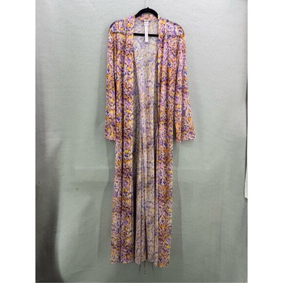 Savage x Fenty CYBER CAT LONG ROBE Floral XS/S - Picture 7 of 12